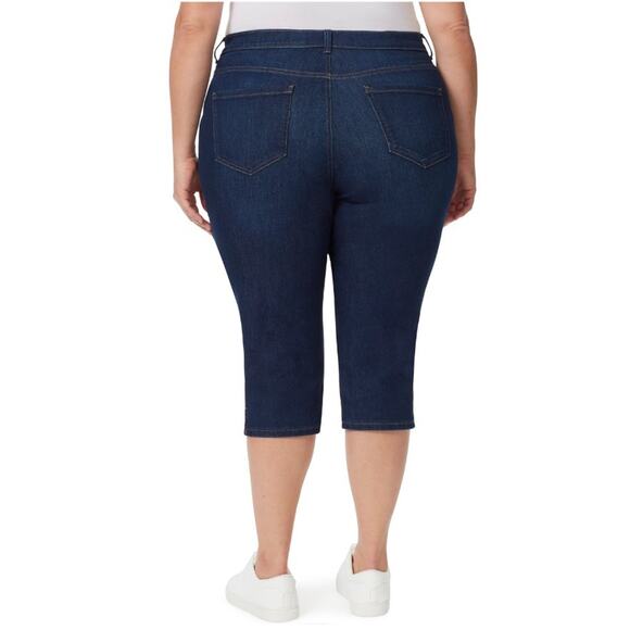 Gloria Vanderbilt Women's Amanda Capri Jeans Madison Plus Size 16W - Picture 3 of 3